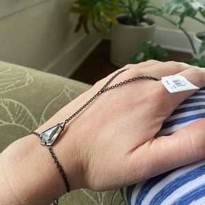 Kendra Scott Silver and Gunmetal Lyle Bracelet